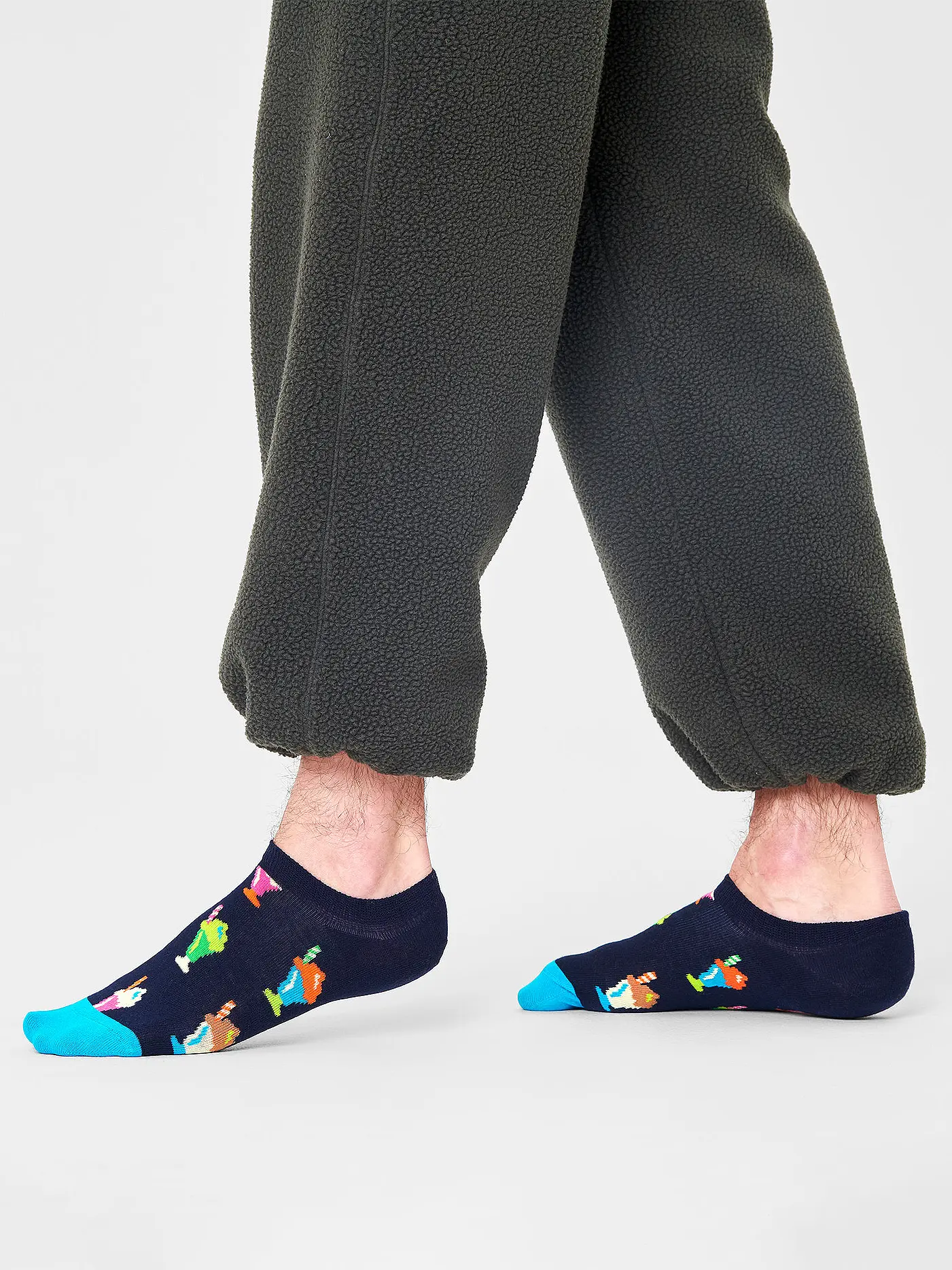 HAPPY SOCKS | Damen Sneaker Socken MILKSHAKE 36-40 medium blue | 